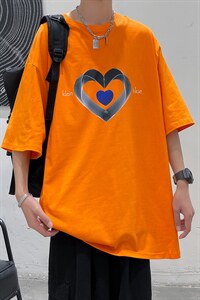 A161 夏季港风男女渐变字母潮流休闲T恤短袖 T0809- P25图片