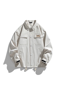 工装夹克男宽松落肩宽松纯色上衣外套DSA157B-JK733-P68图片