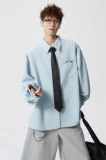 CS1121-特批28控58秋季新款冰丝面料长袖衬衫防晒透气衬衫，男装防晒衣，电商A059
