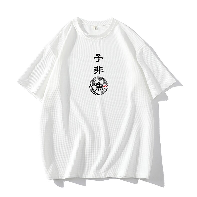 HT73070-P22华夫格t恤男短袖男大码五分袖,男装T恤,电商A040