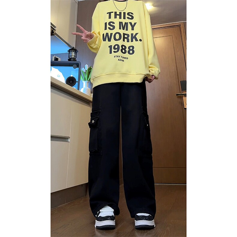 A1429TP55控88-秋季新款2025牛仔裤男大口袋工装痞帅美式复古裤子,男装牛仔裤,电商B241