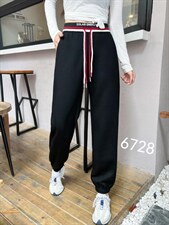 双抽绳腰头卫裤，女装休闲裤，帝瀛 DY