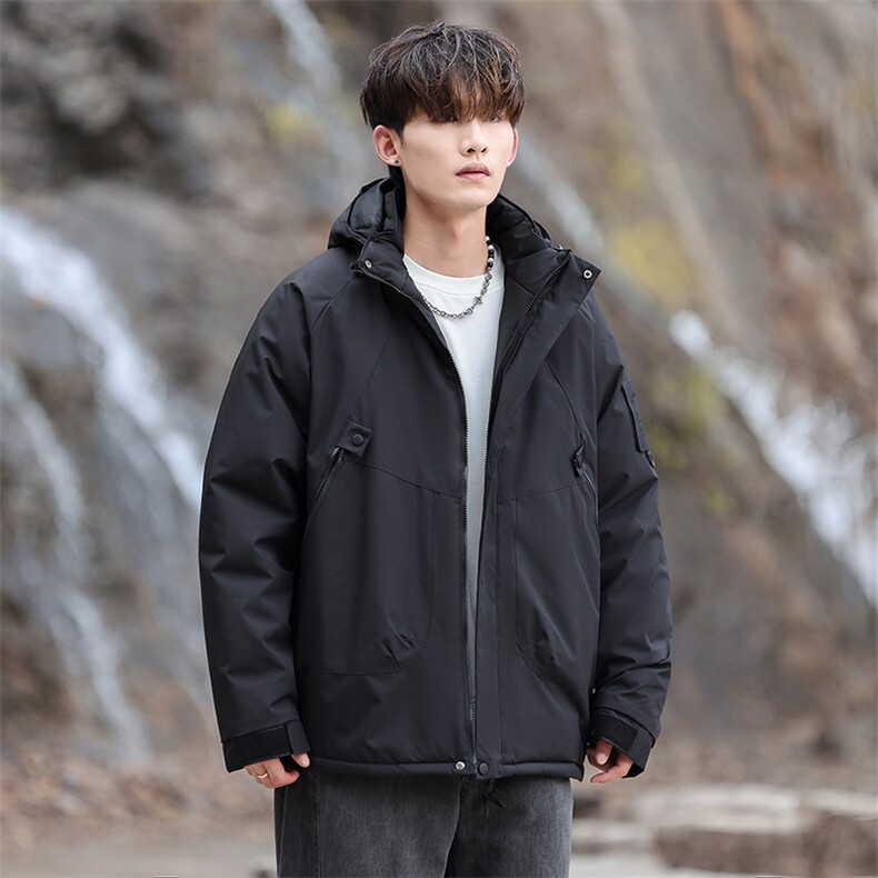 冬季男士冲锋衣加棉加厚棉服户外棉袄潮流棉衣潮A266-MY8015-P75,男装夹克,电商A266