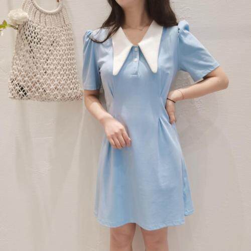 学院风韩版修身小女人连衣裙，女装连衣裙，YI MAN