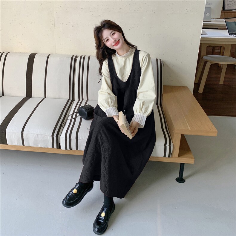 已出货26初新春绣花衬衣提花背心裙套装2C293-Q916-P190-K278,女装套装/套裙,2C293