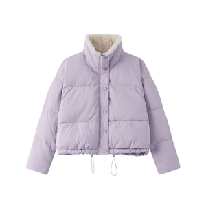 【新款】拼接毛领90新标白鸭绒羽绒服 D118 P295K428图片