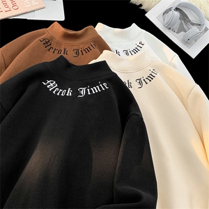 德绒刺绣DC5349-TP45 控价58冬季新款时尚打底衣加绒加厚保暖卫衣图片