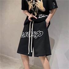 网红短裤男士夏季薄款ins潮牌5五分裤青少年D6501P28，男装休闲裤，星座1116-2