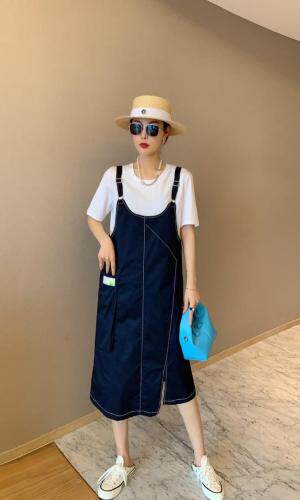 夏季两件背带连衣裙，女装连衣裙，斐媞梦 FTM