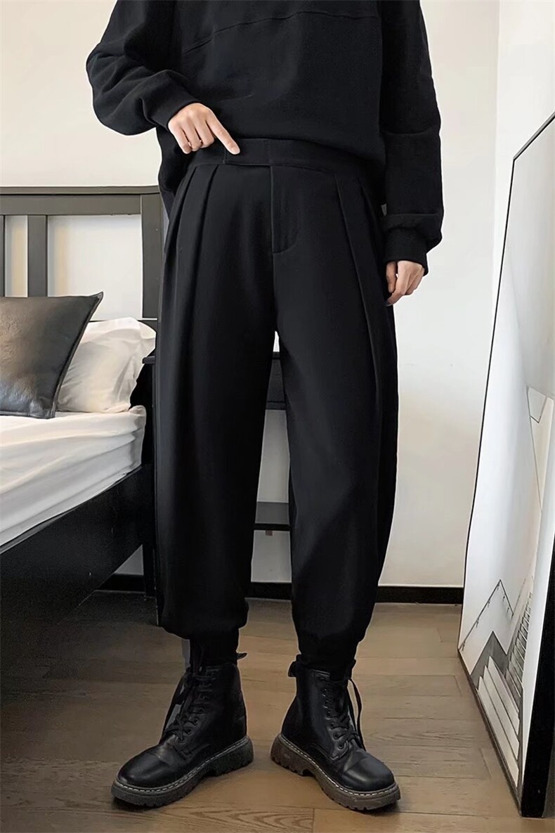 潮牌hiphop束脚小西裤男春季休闲卫裤炸街潮男宽松西裤K2131-P36,男装休闲裤,星座512-2
