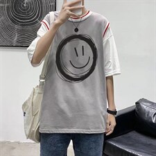 男圆领T恤宽松短袖假两件Q913P28，男装T恤，星座1116-2