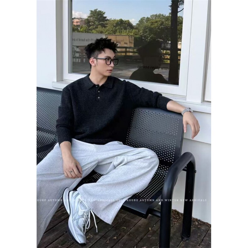 网图慎用B216MY5156P652025秋冬男POLO领毛衣上衣男装,男装针织衫/毛衣,电商B216（原B302）