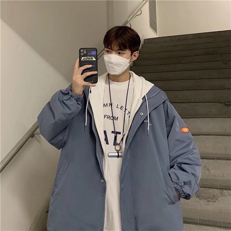 潮流夹克潮男春季假两件夹克J6536P60图片