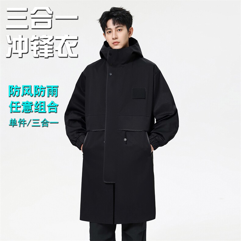 得物直播二开精品三防冲锋衣风衣男F8866三合一批115无影墙B图片