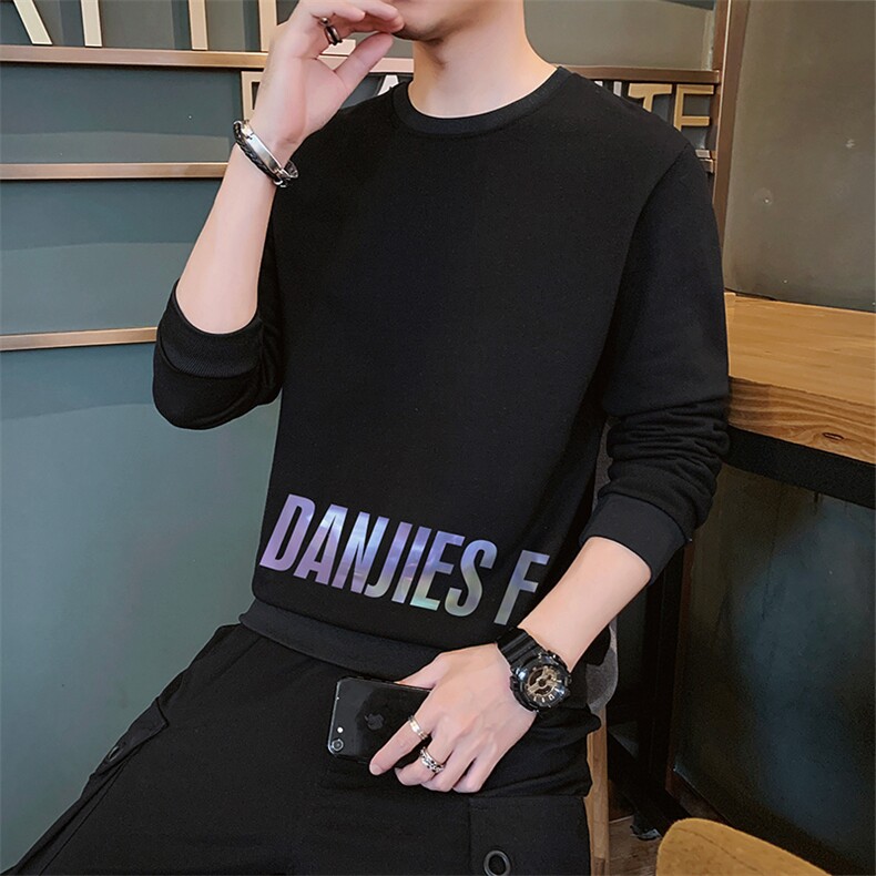 卫衣男士新款潮流百搭圆领宽松秋季运动休闲外套DF114T,男装卫衣,电商A102