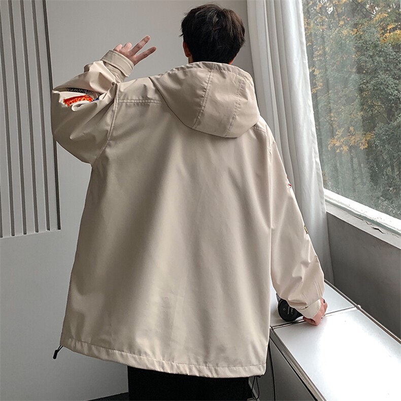 春季新款美式山系户外情侣冲锋衣机能刺绣外套夹克JK02318-P100,男装夹克,星座308B-2