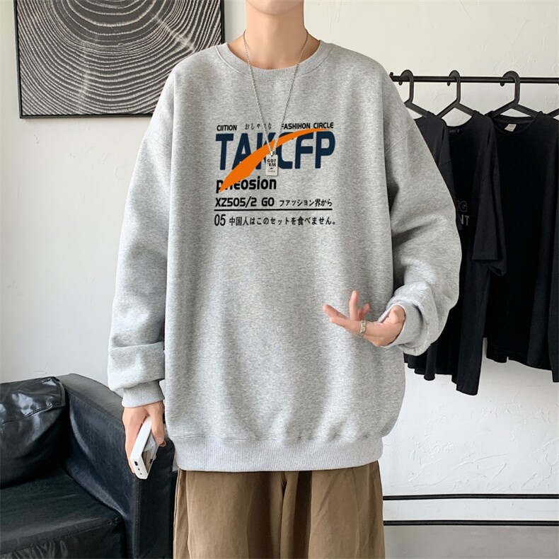 Y2466P38主推男圆领韩版运动外套ins港风青少年上衣21秋冬卫衣,男装卫衣,星座510A-1