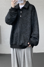 现货WY10165-特P48控88美式复古解构拼接大码男宽松情侣套头卫衣，男装卫衣，电商A059