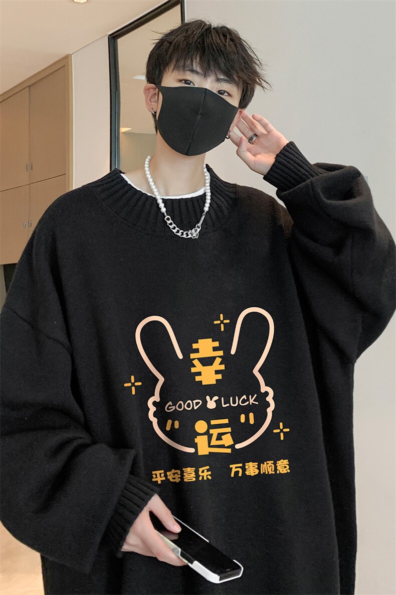 半高领毛衣男士大码针织衫男毛线衣男M18297-P45加绒款-P65,男装针织衫/毛衣,电商A040
