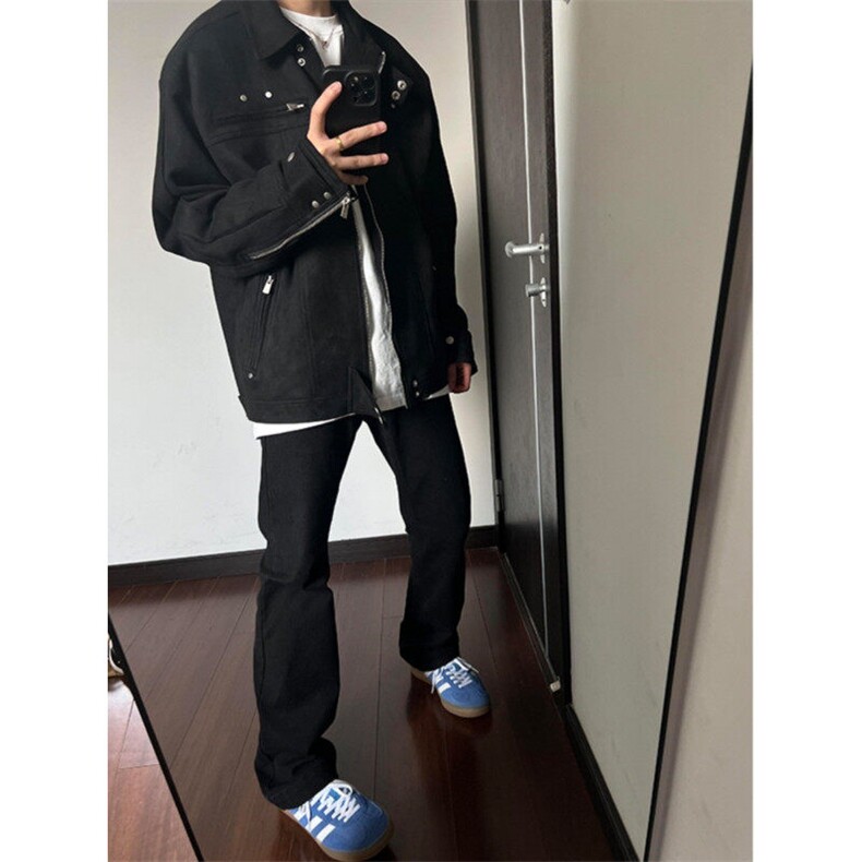 美式复古cleanfit解构外套男春秋高级感设计飞行员夹克WL2355-P78,男装夹克,星座1008