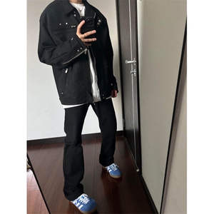 美式复古cleanfit解构外套男春秋高级感设计飞行员夹克WL2355-P78图片