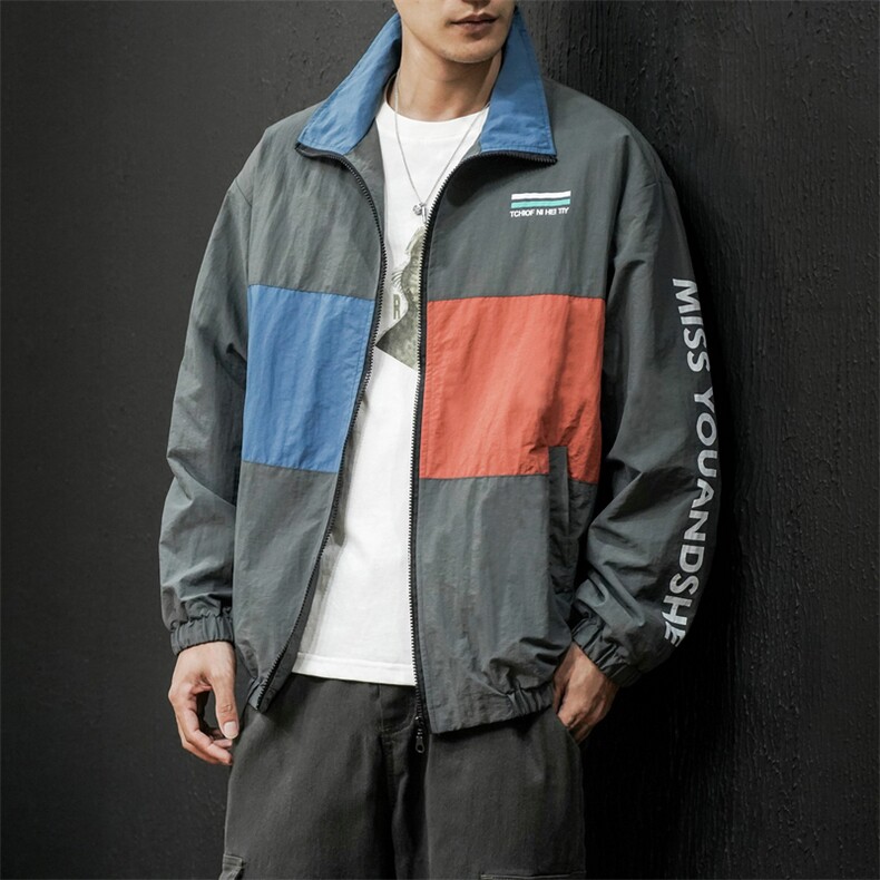 2021春秋季新款外套男韩版潮流炸街棒球服工装夹克潮牌DS872TP50图片