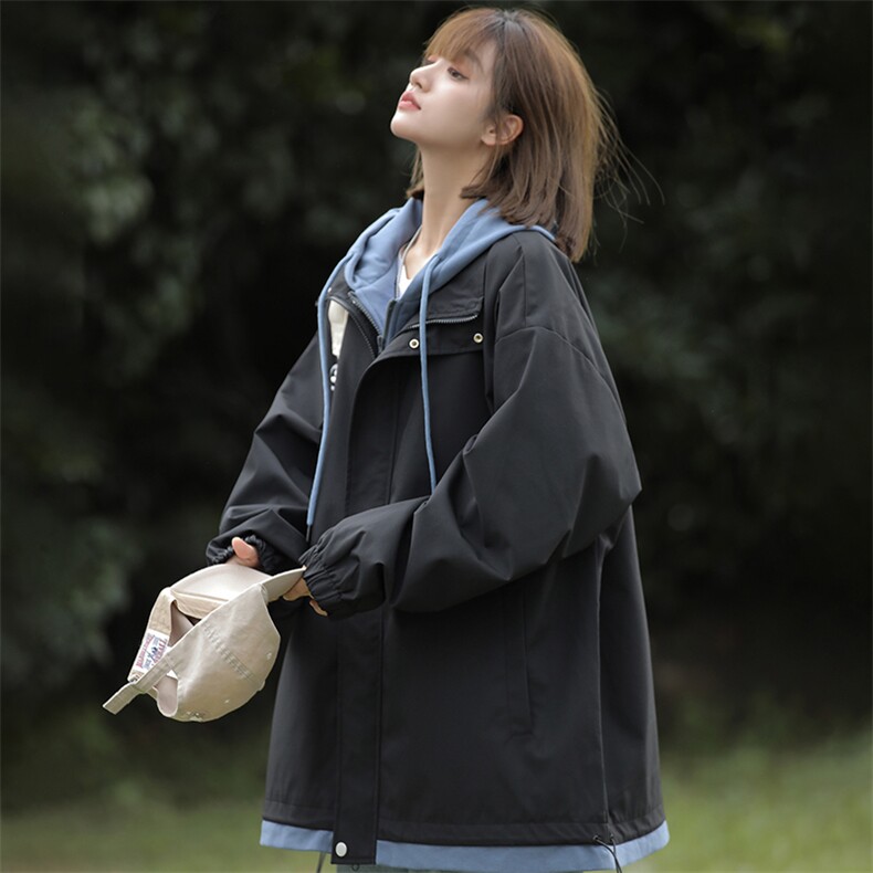 现货假两件夹克男二开冲锋衣外套DSA157B-JK763-P68,男装夹克,电商A157B