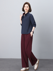 长期有货休闲套装女2026春装新款弯刀裤洋气中老年妈妈两件套卫衣，女装套装/套裙，璐依舞