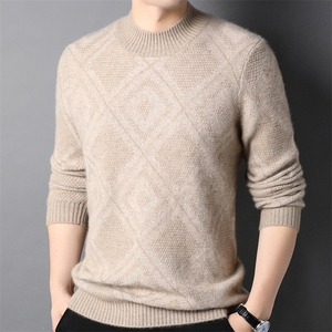 轻奢高货商场品质做工精细百分百山羊绒厚款套衫,男装羊绒套衫,钱塘207-1