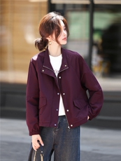 短款风衣外套女2025年秋季新款女装气质小个子休闲时尚上衣，女装风衣，鑫源服饰