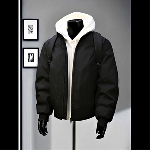 特批50 冬季港风纯色加厚棉服防风保暖H1030港风棉外套MY570图片