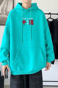 L2369P48秋冬新款卫衣男装宽松港风日系外套连帽衣服宽松卫衣图片