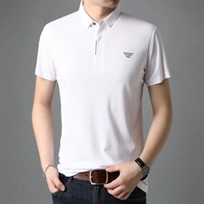 POLO衫男上衣半袖男装衣服男士体恤衫T恤潮牌休闲翻领爸爸短袖男,男装T恤,电商B212（原钱塘6029）