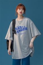 中性夏季美式潮宽松字母印花情侣百搭短袖T恤T1015P25控38，男装T恤，A247A