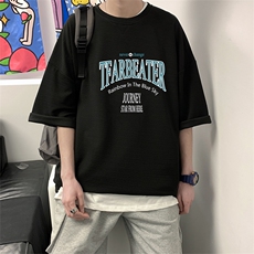 Q11050-P30春夏季七分袖t恤男大码五分袖男短袖中袖，男装T恤，电商A040