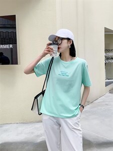 《现货》渐变发泡字母百搭T火爆发售中图片