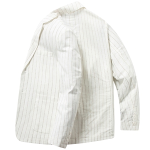 F83559新款棉亚麻男士西服休闲便西2粒扣图片