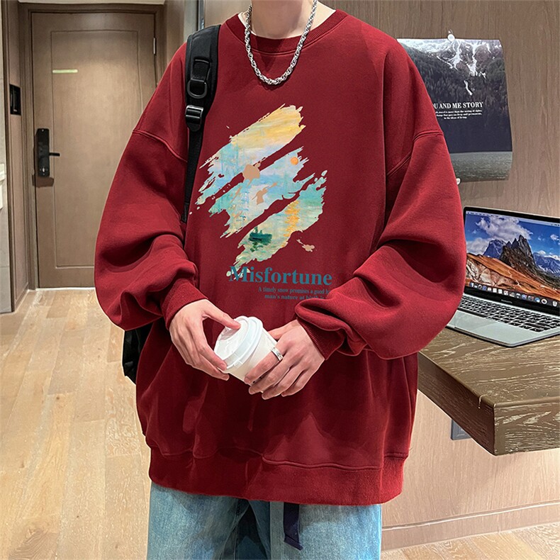 抖音得物供货可提供视频2024春季新款重磅美式卫衣DY5628,男装卫衣,电商A486
