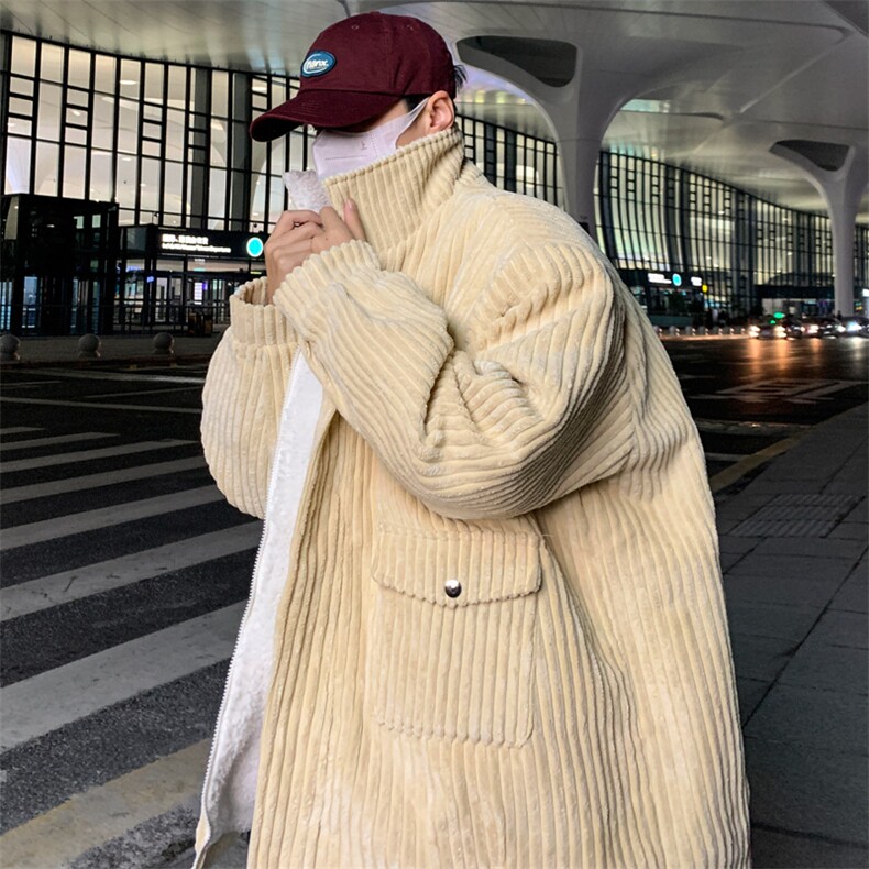 男款冬季羊羔毛加厚加绒冬装棉衣羊羔绒外套M9818P120控158,男装棉衣,电商A157