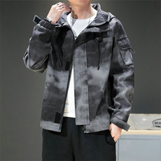 日系2021春秋宽松迷彩工装外套男士潮牌夹克潮流上衣DS862T，男装夹克，电商A102