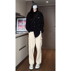 长袖灯芯绒衬衫男秋冬款潮牌宽松内搭男士复古高级感男生衬衣外套图片