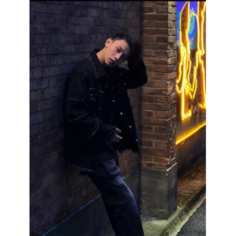 【有货】cleanfit毛边牛仔外套男款美式高街工装夹克CT01CC-P65,男装夹克,星座1007（原301D）