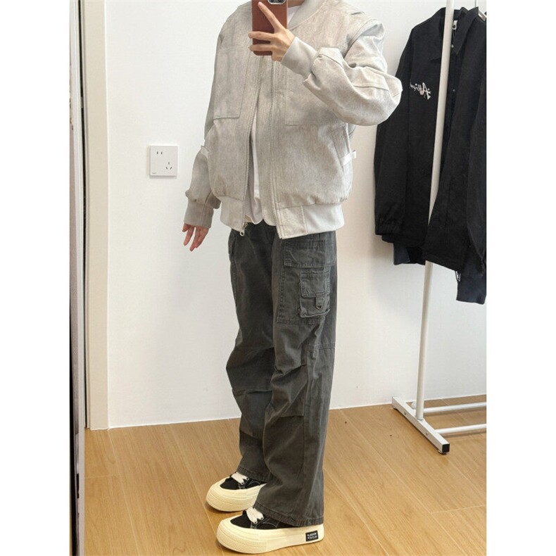 【有货】JK32HH-P68cleanfit外套男春季高级感棒球服飞行员夹克,男装夹克,星座1007（原301D）