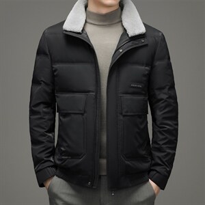 2023秋冬季新款羽绒服男士短款立领保暖休闲外套SNNYR86058-P275,男装羽绒服,电商B212（原钱塘6029）