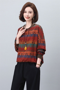 时尚拼色条纹卫衣女春秋2024年新款韩系印花宽松长袖圆领体恤上衣图片