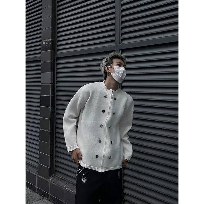 冷淡系小众设计感艺术生外套男高级感穿搭针织毛衣潮MZ437-P52,男装针织衫/毛衣,星座412-2