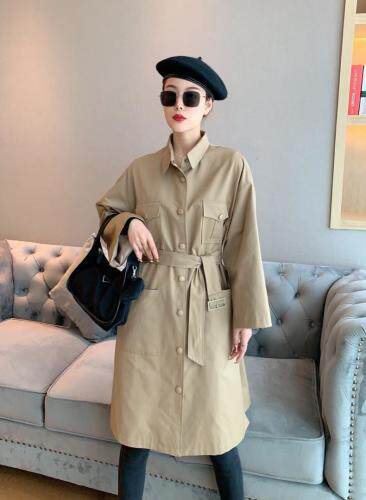 现货中长款风衣，女装风衣，格格依恋