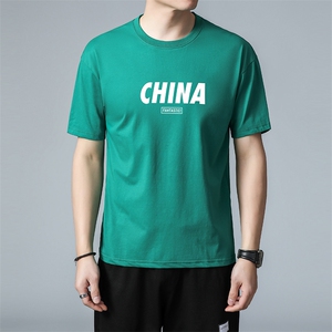 夏季短袖T恤2023新款圆领时尚潮流半袖上衣中青年装 YF1901-P50图片