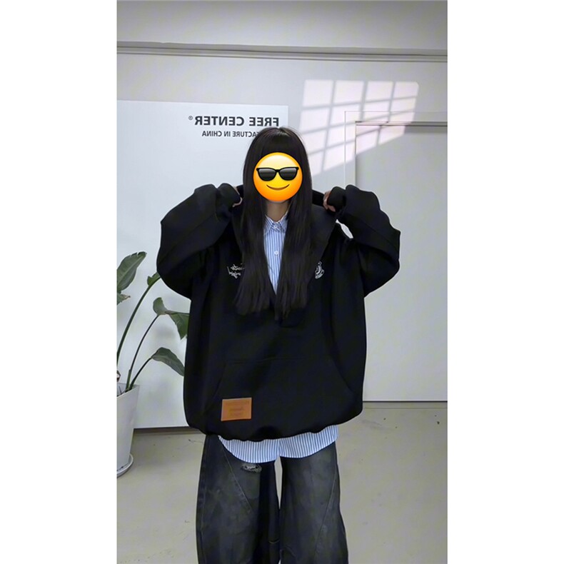 视频截图慎用!图片只做展示大货已到美式大V领连帽卫衣WY78069P65,男装卫衣,星座226-2