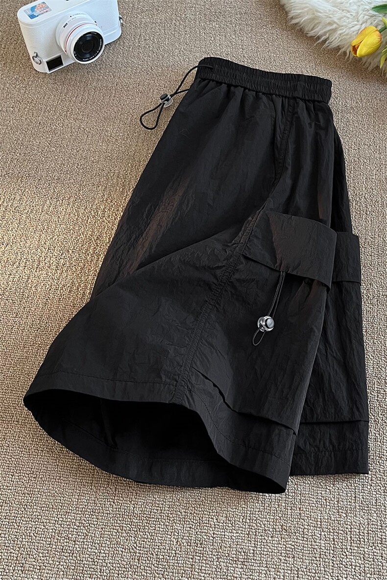 短裤男士夏季新品港风宽松大码冰丝速干五分裤DK1102-P30,男装牛仔裤,星座214-3